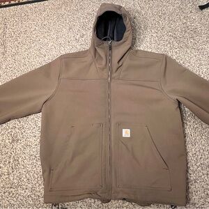 Alpha Industries Men's Brown Hooded Performance Jacket